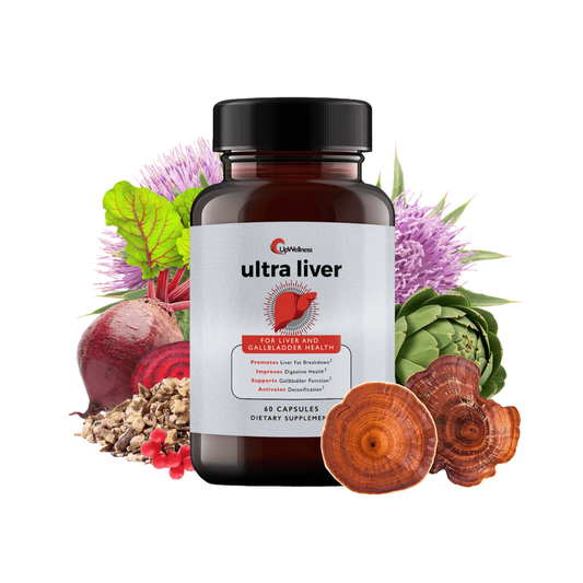 UpWellness Ultra Liver Supplement for Liver Support and Gallbladder Support - Powered by TMG, NAC Milk Thistle, and More - Liver Cleanse Detox & Repair - 60 Capsules